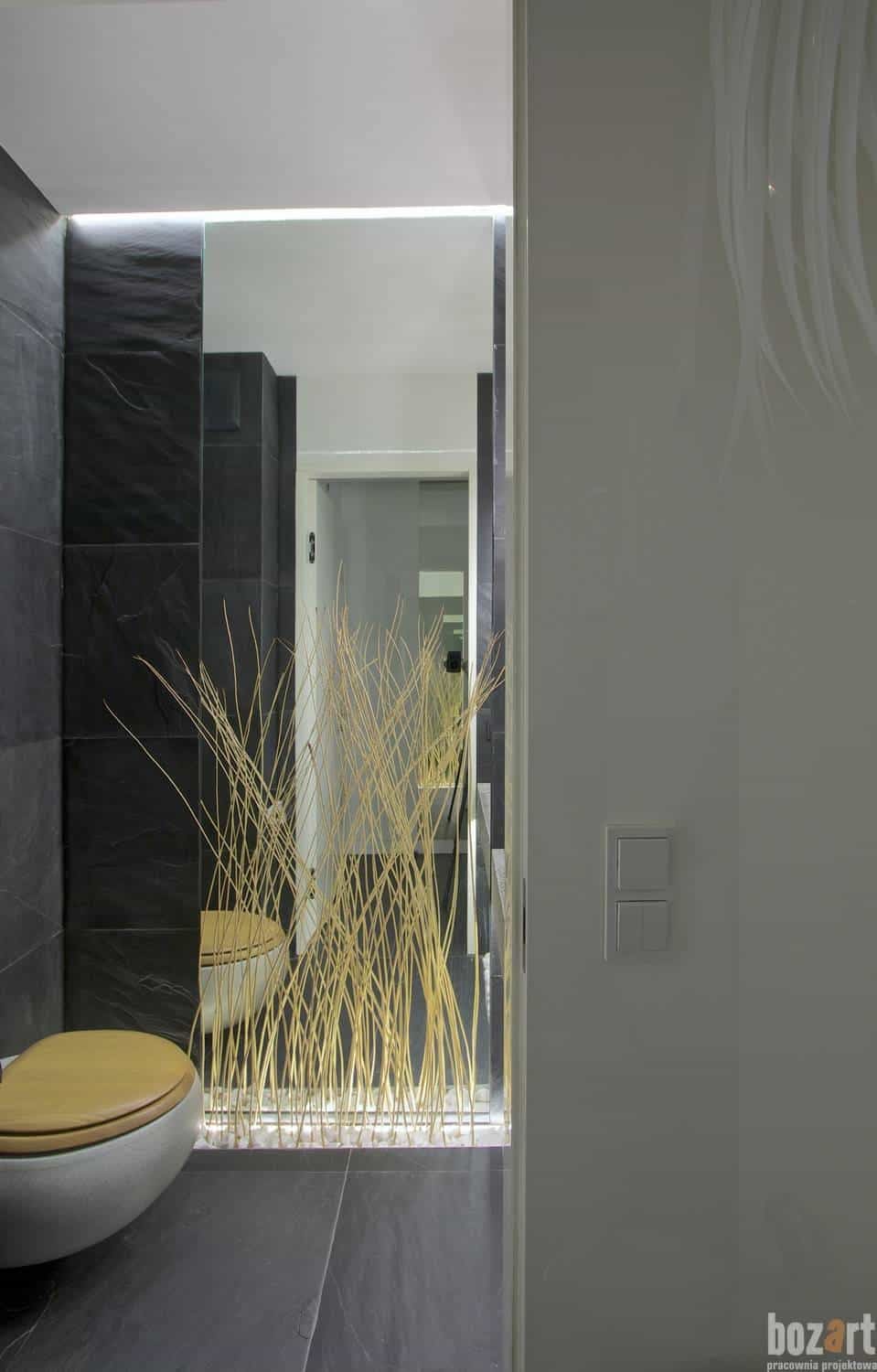 pracownia architektoniczna warszawarośliny w łazience