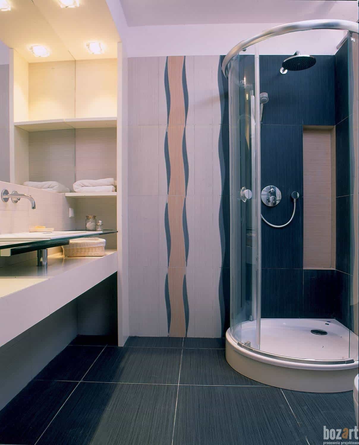 pracownia architektoniczna warszawaluksusowa łazienka z prysznicem