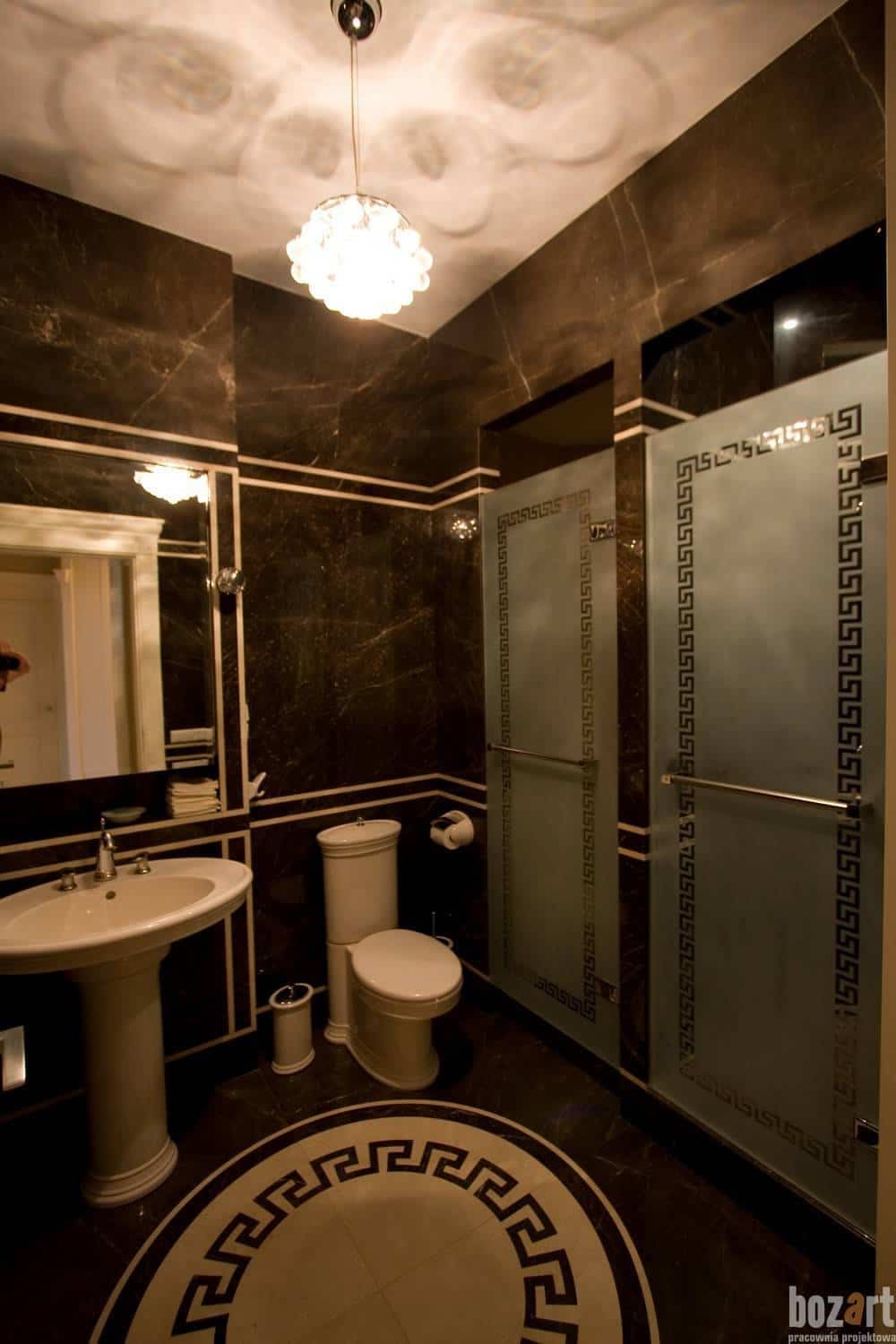 łazienka w stylu Art Deco