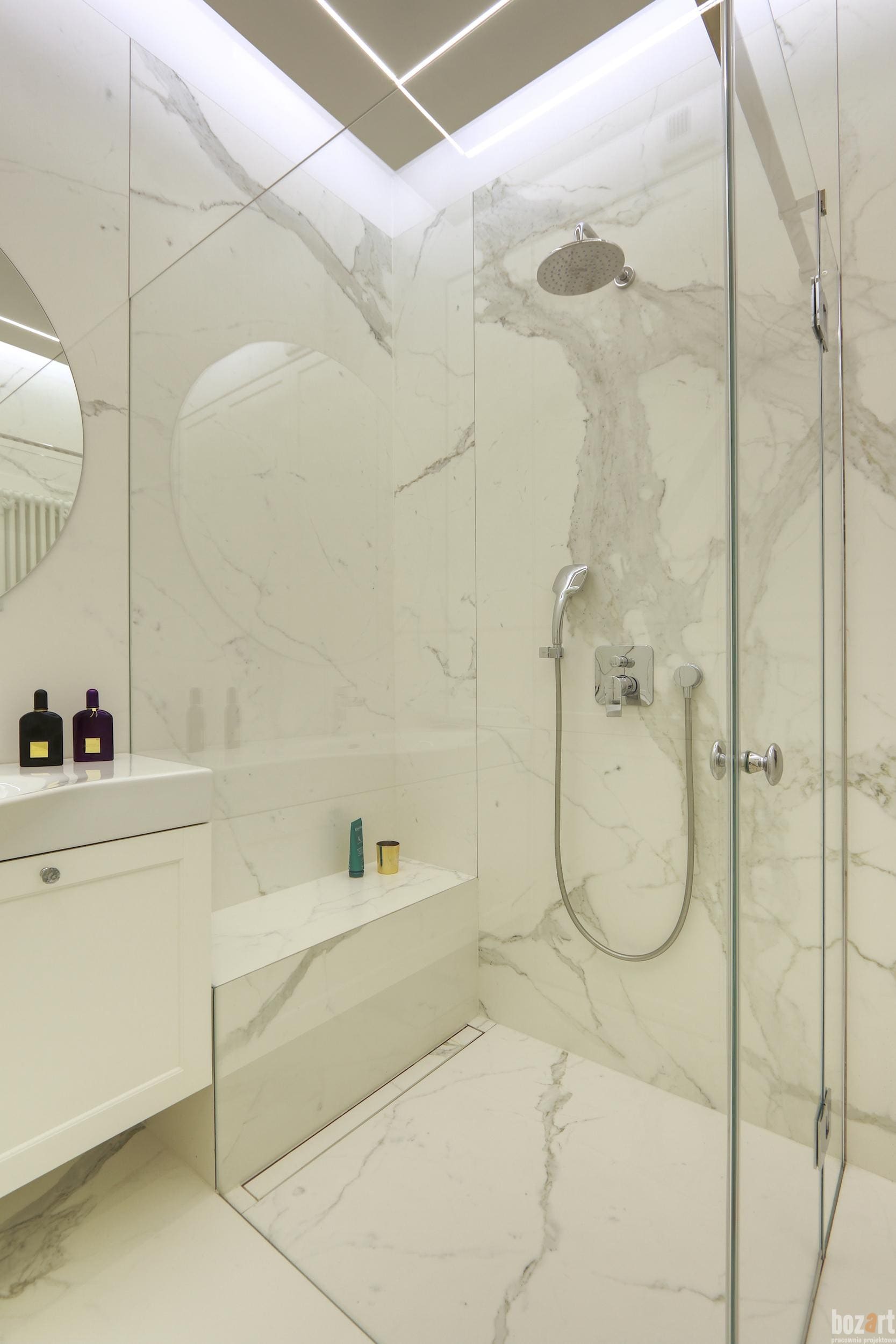 pracownia architektoniczna warszawasiedzisko w prysznicu